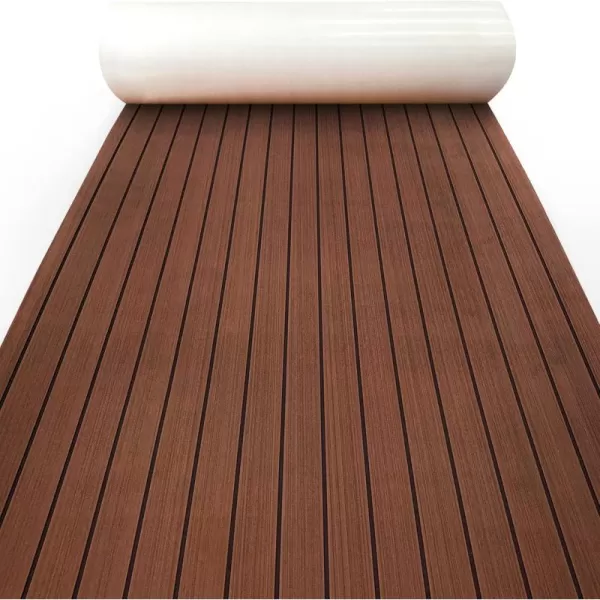 Dark Brown With Black Seam Lines