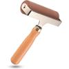 imageKXKZREN Rubber Roller for Boat Flooring Installation 4quot Rubber Brayer Glue Roller with Wooden Handle for Boat Flooring Install Stamping Printmaking Painting Wallpaper Gluing Application