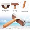 imageKXKZREN Rubber Roller for Boat Flooring Installation 4quot Rubber Brayer Glue Roller with Wooden Handle for Boat Flooring Install Stamping Printmaking Painting Wallpaper Gluing Application