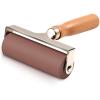 imageKXKZREN Rubber Roller for Boat Flooring Installation 4quot Rubber Brayer Glue Roller with Wooden Handle for Boat Flooring Install Stamping Printmaking Painting Wallpaper Gluing Application
