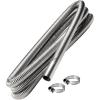 imageKXKZREN Stainless Steel Exhaust Pipe 245mm Inner Diameter Exhaust Extension Tube for Air Diesel Parking Heater Fit to 24mm Thru Hull Exhaust Tube Length 236quotLength 118 inch