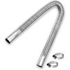 imageKXKZREN Stainless Steel Exhaust Pipe 245mm Inner Diameter Exhaust Extension Tube for Air Diesel Parking Heater Fit to 24mm Thru Hull Exhaust Tube Length 236quotLength 236 inch