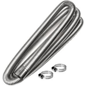 imageKXKZREN Stainless Steel Exhaust Pipe 245mm Inner Diameter Exhaust Extension Tube for Air Diesel Parking Heater Fit to 24mm Thru Hull Exhaust Tube Length 236quotLength 787 inch
