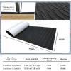 imageKXKZREN EVA Foam Boat Decking SelfAdhesive Boat Flooring Sheet NonSkid DIY Traction Pads Grip Mat for Boat Kayak Yacht SUP Board Canoe Golf Cart RV Flooring 216quot x 9055quot122quotx 452quotBlack