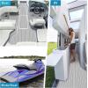 imageKXKZREN EVA Foam Boat Flooring Large Size Faux Teak Marine Boat Mat Flooring 787x787ft  59x787ft SelfAdhesive Decking Sheet for Boats Yacht Motorboat Pontoon Swim PlatformGrey with White Seam