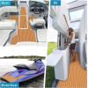 imageKXKZREN EVA Foam Boat Flooring Large Size Faux Teak Marine Boat Mat Flooring 787x787ft  59x787ft SelfAdhesive Decking Sheet for Boats Yacht Motorboat Pontoon Swim PlatformBrown with White Seam