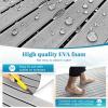 imageKXKZREN EVA Foam Boat Flooring Large Size Faux Teak Marine Boat Mat Flooring 787x787ft  59x787ft SelfAdhesive Decking Sheet for Boats Yacht Motorboat Pontoon Swim PlatformGrey with Black Seam