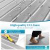 imageKXKZREN EVA Foam Boat Flooring Large Size Faux Teak Marine Boat Mat Flooring 787x787ft  59x787ft SelfAdhesive Decking Sheet for Boats Yacht Motorboat Pontoon Swim PlatformGrey with White Seam