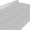 imageKXKZREN EVA Foam Boat Flooring Large Size Faux Teak Marine Boat Mat Flooring 787x787ft  59x787ft SelfAdhesive Decking Sheet for Boats Yacht Motorboat Pontoon Swim PlatformGrey with Black Seam