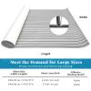 imageKXKZREN EVA Foam Boat Flooring Large Size Faux Teak Marine Boat Mat Flooring 787x787ft  59x787ft SelfAdhesive Decking Sheet for Boats Yacht Motorboat Pontoon Swim PlatformGrey with Black Seam