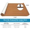 imageKXKZREN EVA Foam Boat Flooring Large Size Faux Teak Marine Boat Mat Flooring 787x787ft  59x787ft SelfAdhesive Decking Sheet for Boats Yacht Motorboat Pontoon Swim PlatformBrown with Black Seam