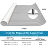 imageKXKZREN EVA Foam Boat Flooring Large Size Faux Teak Marine Boat Mat Flooring 787x787ft  59x787ft SelfAdhesive Decking Sheet for Boats Yacht Motorboat Pontoon Swim PlatformGrey with White Seam