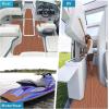 imageKXKZREN EVA Foam Boat Flooring Large Size Faux Teak Marine Boat Mat Flooring 787x787ft  59x787ft SelfAdhesive Decking Sheet for Boats Yacht Motorboat Pontoon Swim PlatformDark Brown with Black Seam