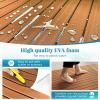 imageKXKZREN EVA Foam Boat Flooring Large Size Faux Teak Marine Boat Mat Flooring 787x787ft  59x787ft SelfAdhesive Decking Sheet for Boats Yacht Motorboat Pontoon Swim PlatformBrown with Black Seam
