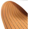imageKXKZREN EVA Foam Boat Flooring Large Size Faux Teak Marine Boat Mat Flooring 787x787ft  59x787ft SelfAdhesive Decking Sheet for Boats Yacht Motorboat Pontoon Swim PlatformBrown with Black Seam
