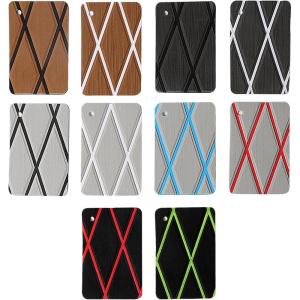 imageKXKZREN Boat Flooring EVA Foam Decking Sheet Sample Cards SelfAdhesive AntiSkid Faux Teak Motorboat RV Yacht Kayak Swimming Pool Marine Boat Decking Mat Sample CardSample  diamond 10pcs