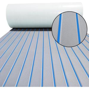 imageKXKZREN EVA Foam Boat Flooring Faux Teak Boat Decking Sheet Marine Mat NonSlip SelfAdhesive Flooring Sheet for Pontoon Motorboat RV Yacht Kayak Swimming Pool 94quot x 35quot