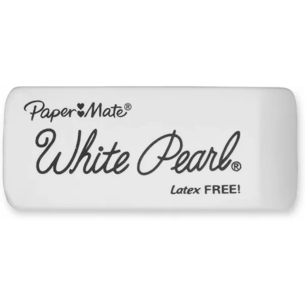 imagePaper Mate Pink Pearl Erasers Large 12 Packs of 3 36 ErasersWhite