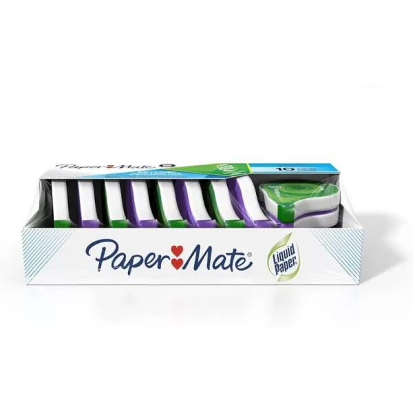 imagePaper Mate Liquid Paper DryLine Extra Long Tape Assorted Colors 10 Count6 Count Pack of 1