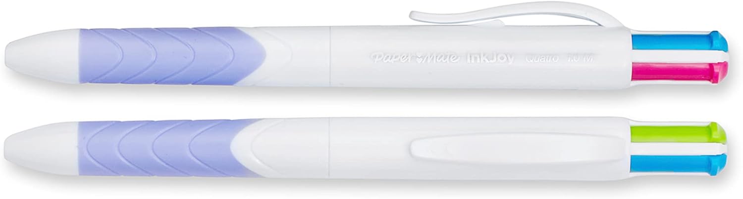 imagePaper Mate InkJoy Quatro Retractable Ballpoint Pens Medium Point Assorted Colors 3 PackAssorted Colors