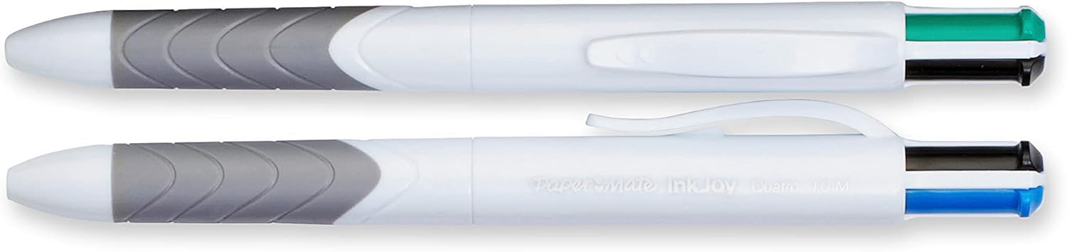 imagePaper Mate InkJoy Quatro Retractable Ballpoint Pens Medium Point Assorted Colors 3 PackAssorted Colors
