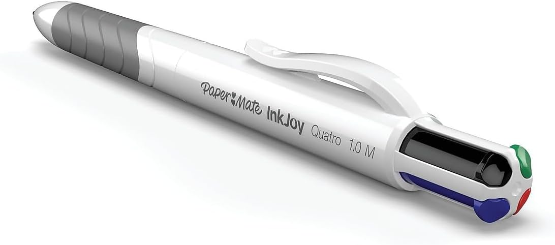 imagePaper Mate InkJoy Quatro Retractable Ballpoint Pens Medium Point Assorted Colors 3 PackAssorted Colors