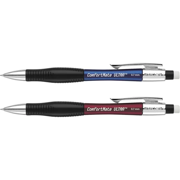 imagePaper Mate Comfort Mate Ultra Mechanical Pencil Set 07mm HB 2 Assorted Colors 2 Count1 Count Pack of 1