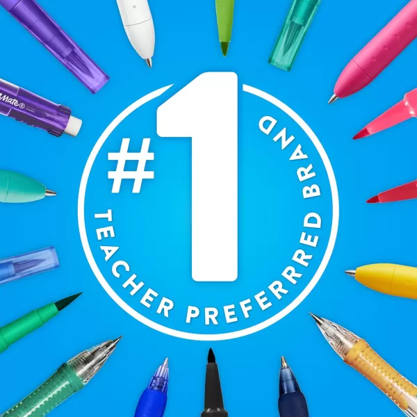 imagePaper Mate Flair Felt Tip Pens Medium Point 07mm Black 4 CountRed