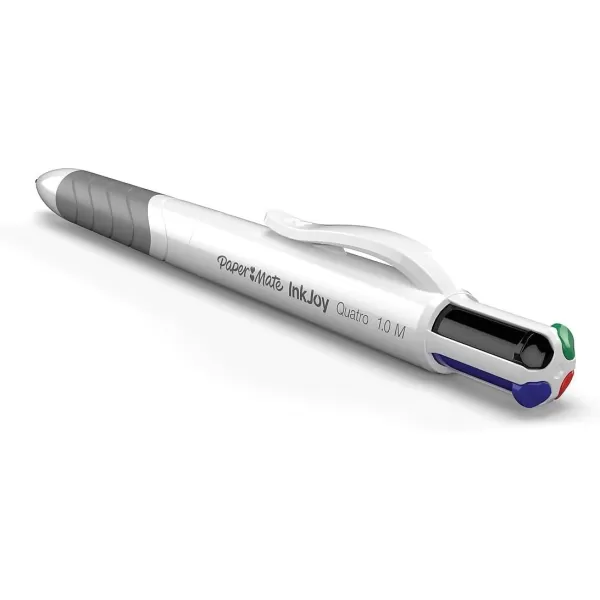 imagePaper Mate InkJoy Quatro Retractable Ballpoint Pens Medium Point Assorted Colors 3 PackAssorted Colors