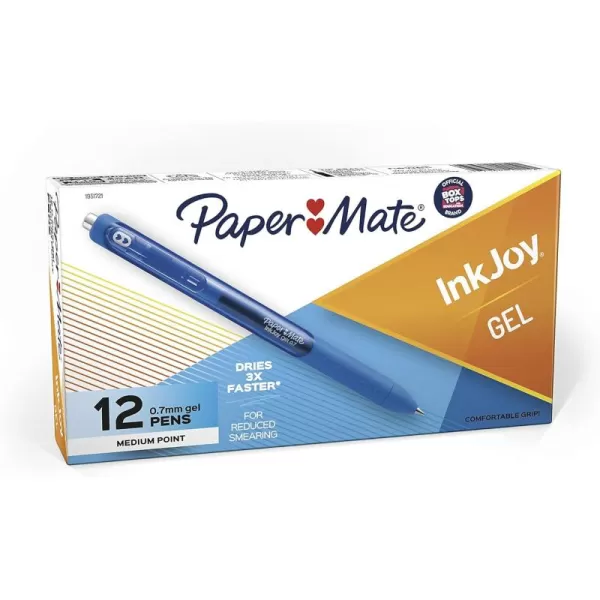 imagePaper Mate InkJoy Gel Pens Medium Point Pure Blue 12 Count12 Count Pack of 1