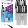 imagePaper Mate Flair Felt Tip Pens Ultra Fine Point 04mm Black 12 Count perfect for precise and expressive writing1Dozen