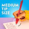 imagePaper Mate InkJoy 100RT Retractable Ballpoint Pens Medium Point Red Box of 12Blue