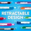 imagePaper Mate InkJoy 300RT Retractable Ballpoint Pens Medium Point 10mm Black Pack of 36 Ideal for Office Supplies Journaling and Writing AccessoriesBlack 36 Count