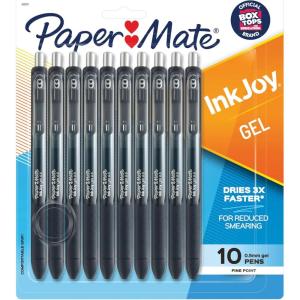imagePaper Mate InkJoy Gel Pens Fine Point Black 10 Count10 Count Pack of 1