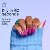 imageOPI RapiDry Quick Dry Nail Polish Colors  Opaque Crme Shimmer Shades with Clear Protective Base ampamp ShineBoosting Top Coat  Vegan Smudge Proof and Fast Drying in 60 SecondsSpeed of Bright blue green shimmer