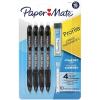 imagePaper Mate Profile Mechanical Pencils 07 mm HB 2 Lead Black Barrel Pack Of 4 Pencils