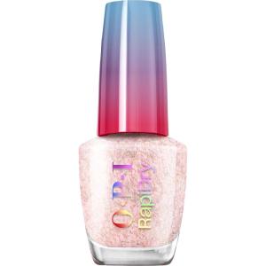 imageOPI RapiDry Quick Dry Nail Polish Colors  Opaque Crme Shimmer Shades with Clear Protective Base ampamp ShineBoosting Top Coat  Vegan Smudge Proof and Fast Drying in 60 SecondsCheers to No Smears peach with silver glitter