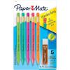 image:imagePaper Mate Handwriting Triangular Mechanical Pencil Set with Lead amp Eraser Refills 13mm Fun Barrel Colors 6 Packs 30 Pencils Total  Back to School Teacher Supplies Home Kids Writing10 count