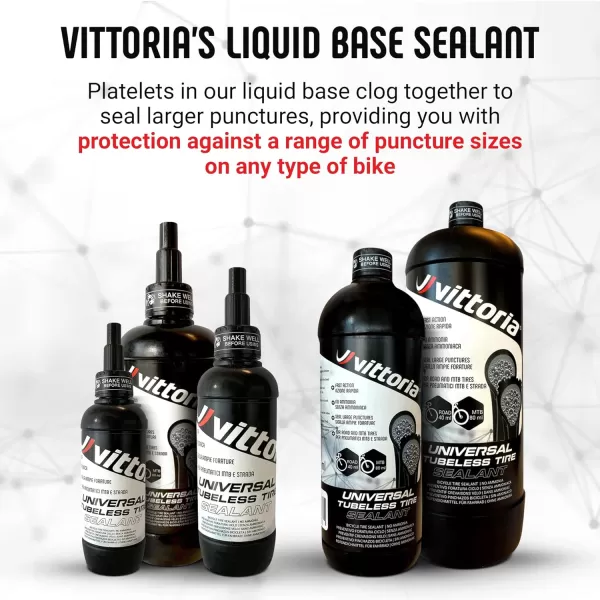 imageVittoria Universal Tubeless Tire Sealant  Tubeless Bike Tire Sealant  Ammonia Free Sealant for All Bikes250ml