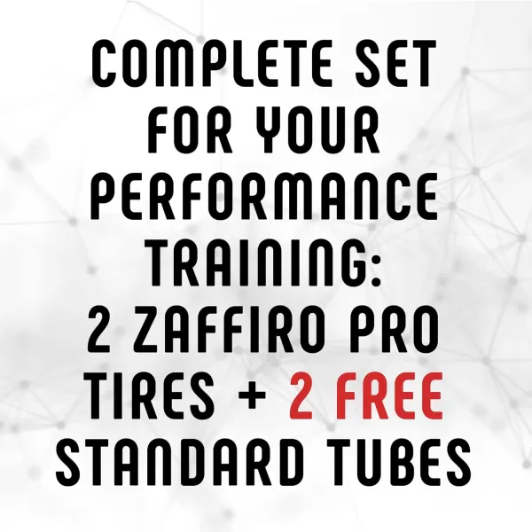 imageVittoria Zaffiro Pro G20 Road Bike Tires Set with Inner Tubes  Includes 2 Zaffiro Pro Tires 700x23c Plus 2 Standard Tubes 700X2028 48mm  Performance Training in All Conditions Full Black