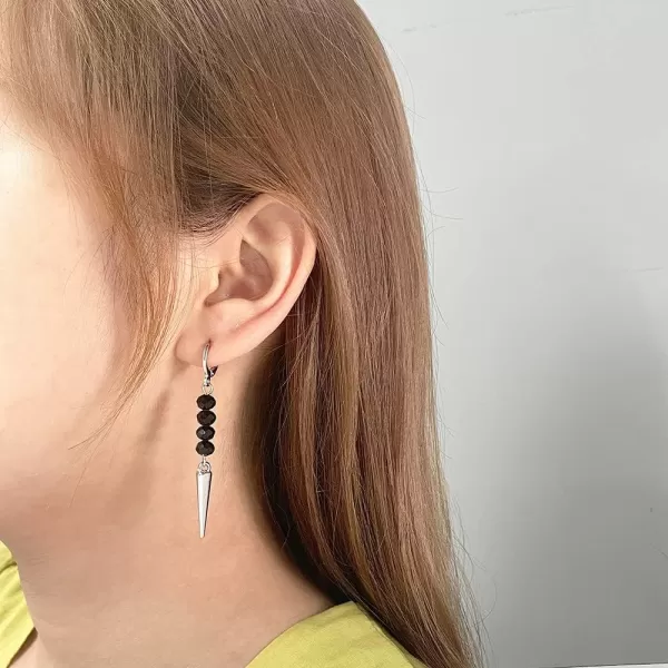 imageBlingsoul Dragon Earrings for Women  Black Dangle Sword Earrings Spike Jewelry Gifts for WomenLong Earrings