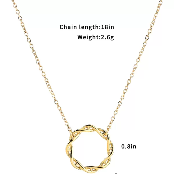 imageBlingsoul Pendant Necklace for Women  Stylish Assortment of Elegant Pendants Fashion Necklaces for Women Jewelry GiftCircle Necklace