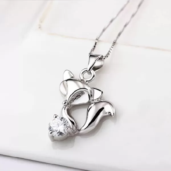 imageBlingsoul Pendant Necklace for Women  Stylish Assortment of Elegant Pendants Fashion Necklaces for Women Jewelry GiftFox Necklace