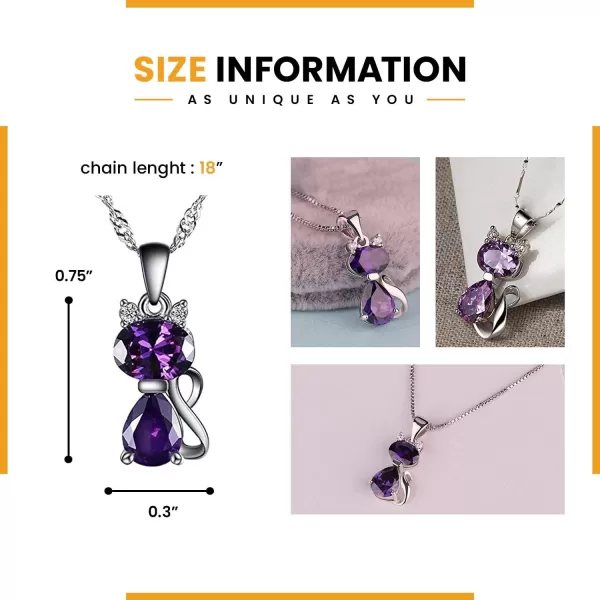 imageBlingsoul Pendant Necklace for Women  Stylish Assortment of Elegant Pendants Fashion Necklaces for Women Jewelry GiftPurple Necklace