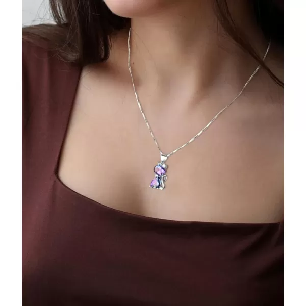 imageBlingsoul Pendant Necklace for Women  Stylish Assortment of Elegant Pendants Fashion Necklaces for Women Jewelry GiftPurple Necklace