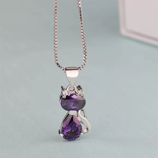 imageBlingsoul Pendant Necklace for Women  Stylish Assortment of Elegant Pendants Fashion Necklaces for Women Jewelry GiftPurple Necklace