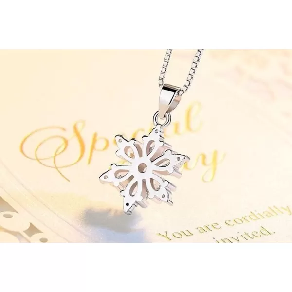 imageBlingsoul Pendant Necklace for Women  Stylish Assortment of Elegant Pendants Fashion Necklaces for Women Jewelry GiftSnowflake Necklace