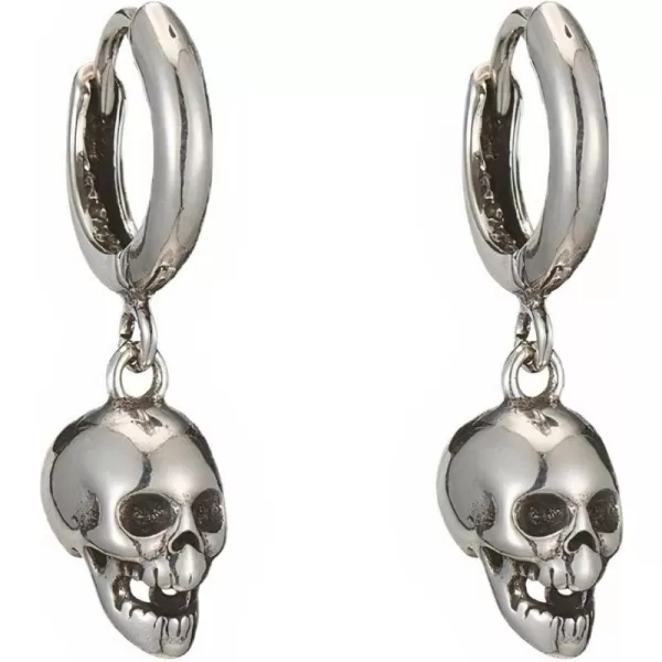 imageBlingsoul Mare Night Horror Skull Earrings  Before Christmas Skellington Crystal Pave JewelryHorror Earrings