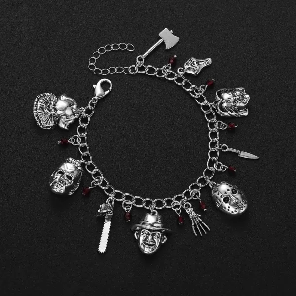 imageBlingsoul Womens Charm Bracelets  Horror Movies Jewelry Merchandise for WomenCheeky Charm Bracelet