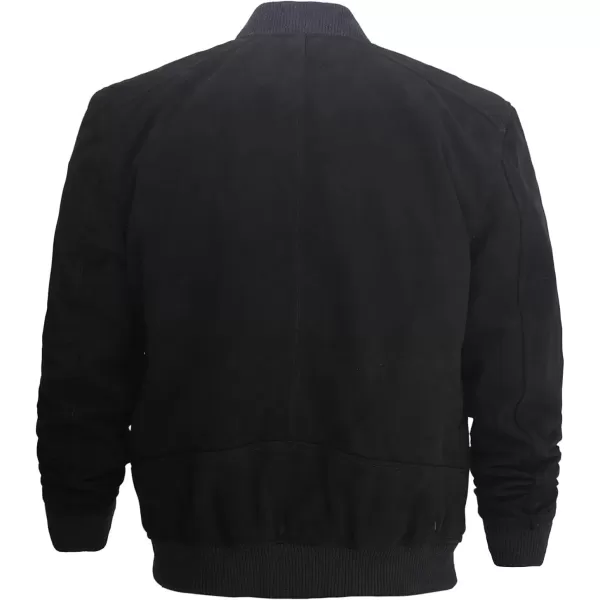 imageSuede Jacket Men  BlackBrown Leather Bomber Jackets For MenAdamsville  Black Suede Jacket